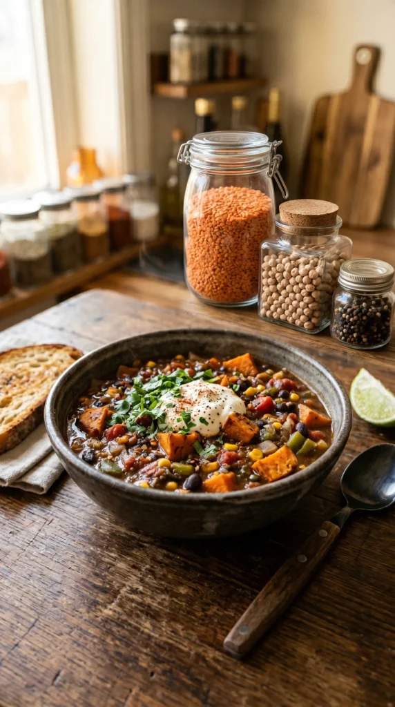 Sweet Potato Black Bean Chili