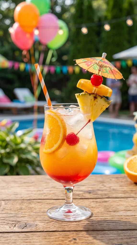 Tropical Punch Mocktail