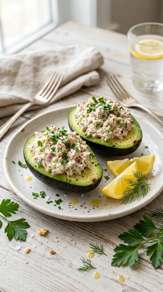 Tuna Salad Stuffed Avocados