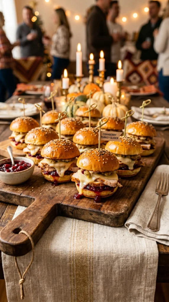 Turkey and Cranberry Sliders