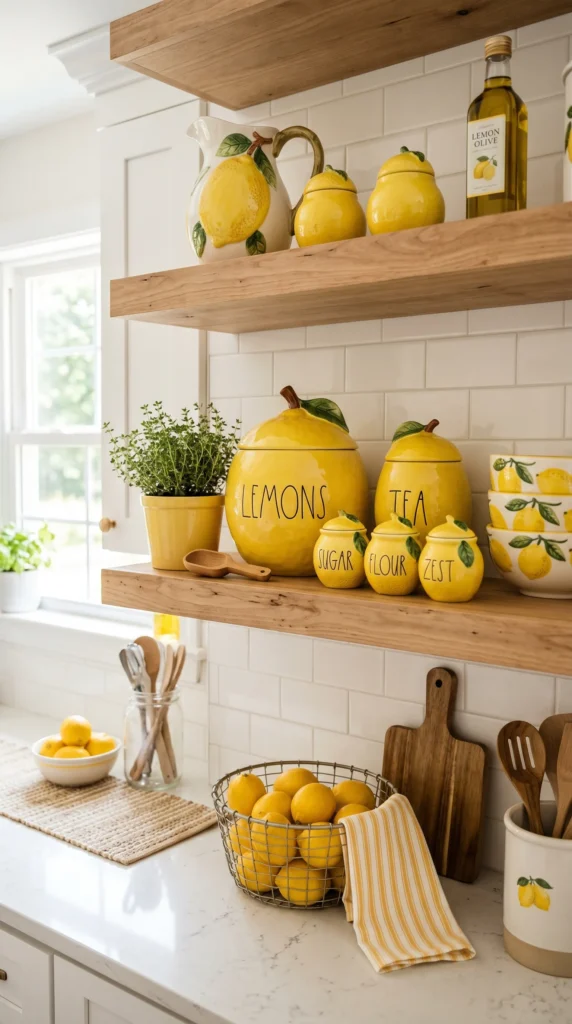 Use Lemon Decorative Containers