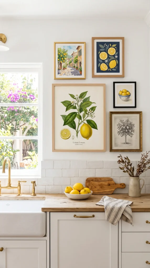 Use Lemon-Inspired Wall Art