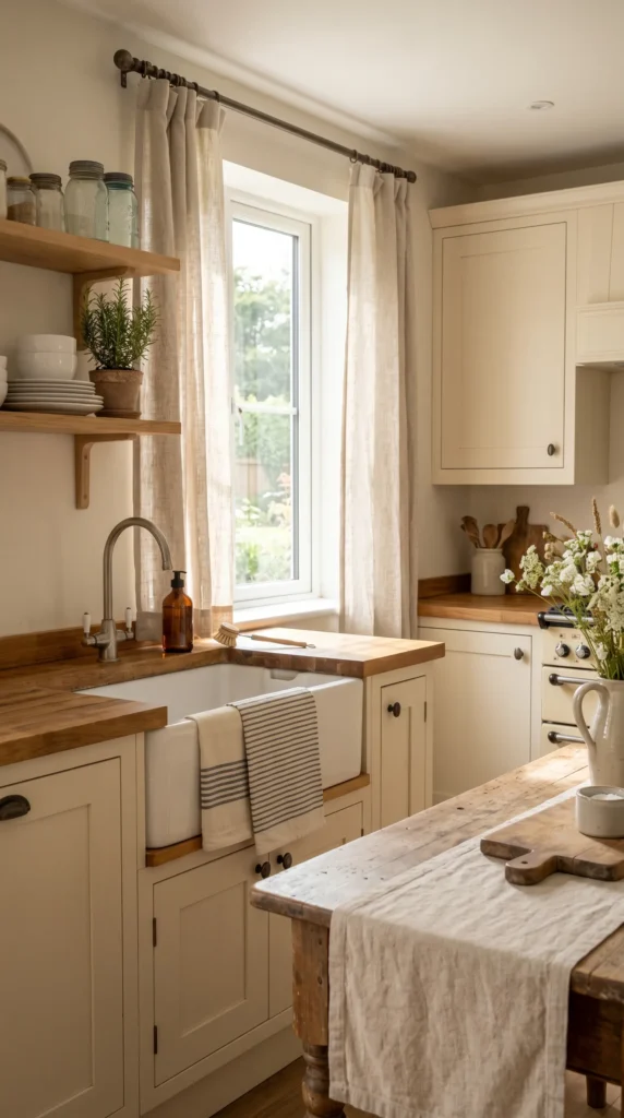 Use Neutral Kitchen Textiles