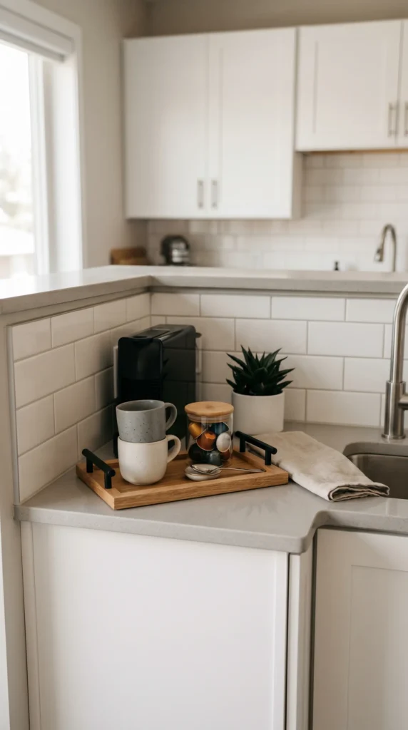 Use a Corner of Your Countertop
