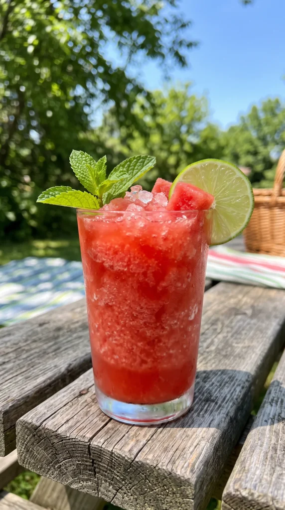 Watermelon Slush Mocktail