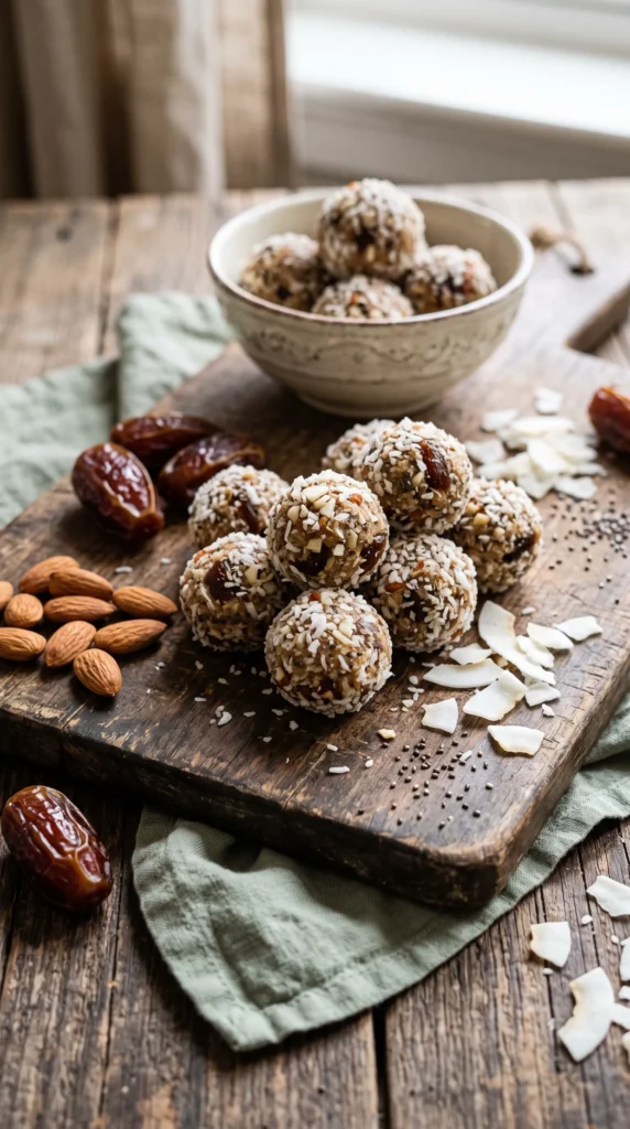 Almond Date Energy Balls