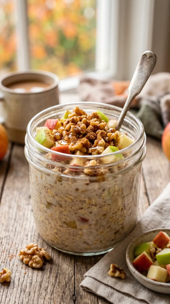 Apple Cinnamon Overnight Oats 
