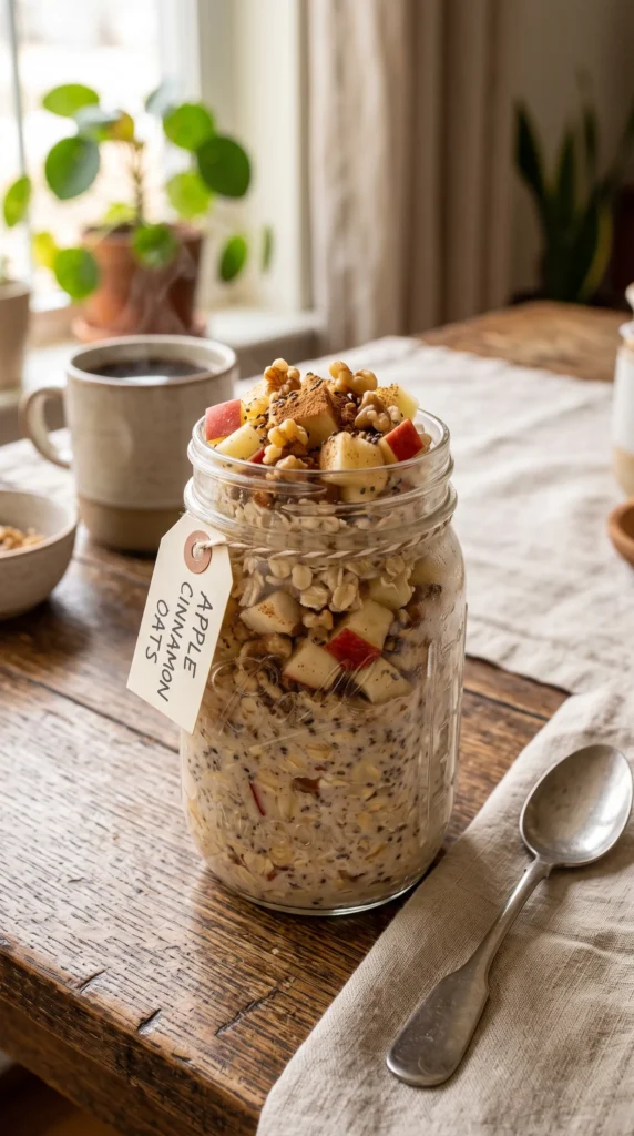 Apple Cinnamon Overnight Oats