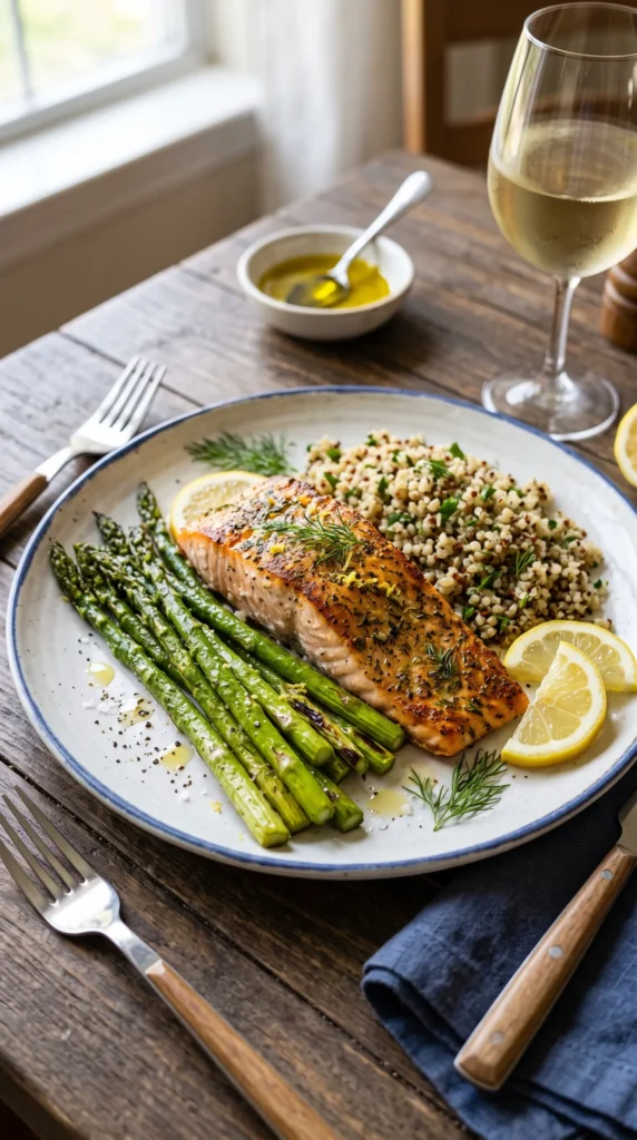 Baked Salmon with Asparagus