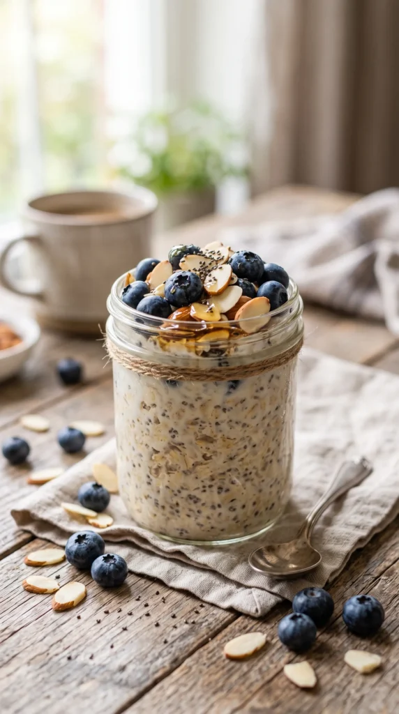Blueberry Almond Overnight Oats