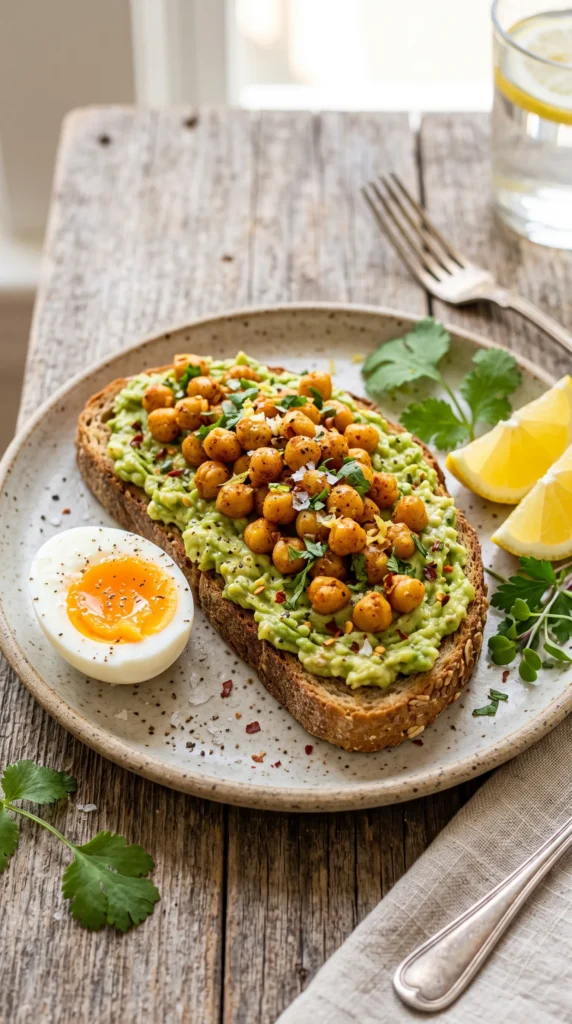 Chickpea and Avocado Toast