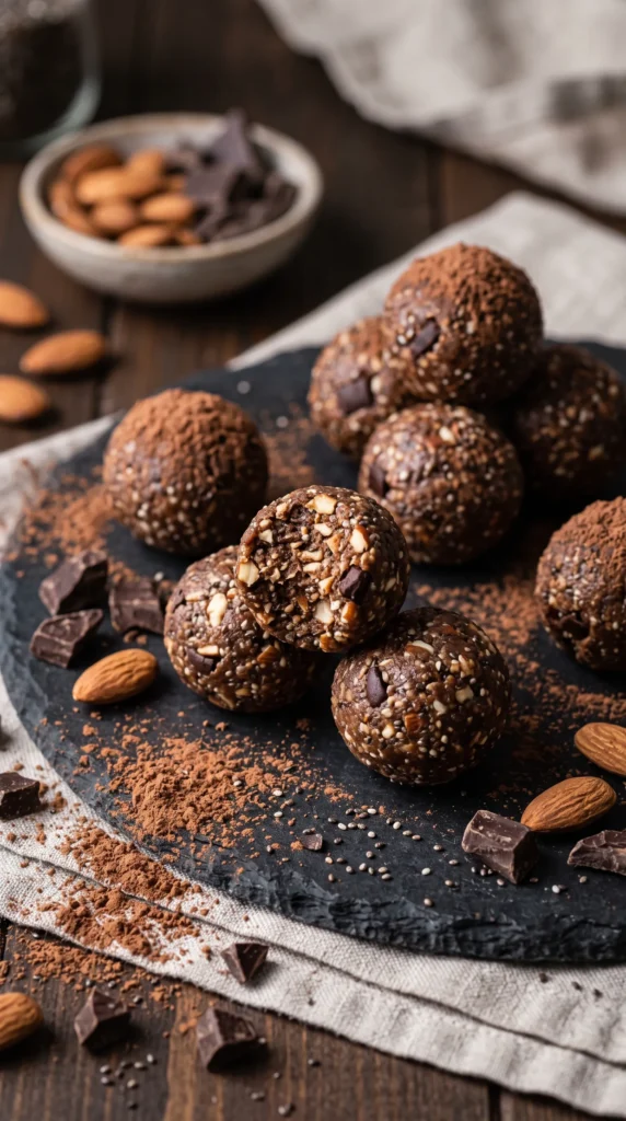 Chocolate Almond Energy Balls