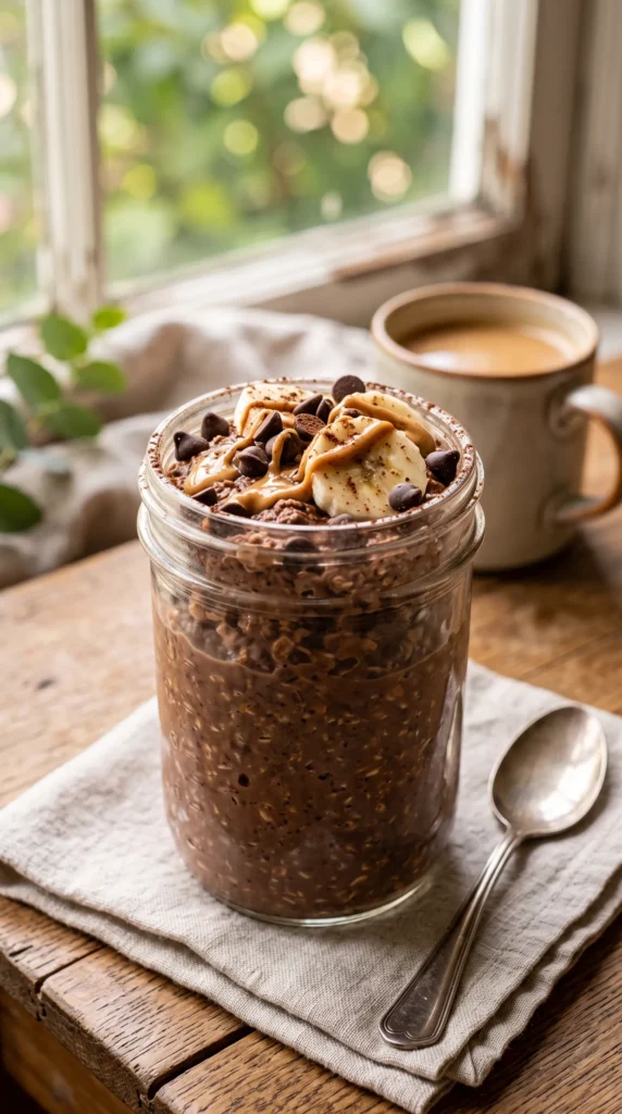 Chocolate Banana Overnight Oats