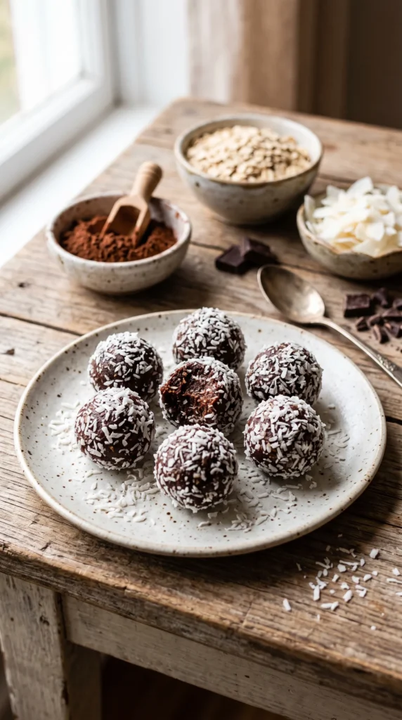 Chocolate Coconut Energy Balls