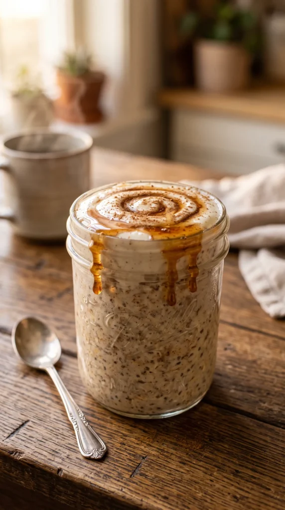Cinnamon Roll Overnight Oats