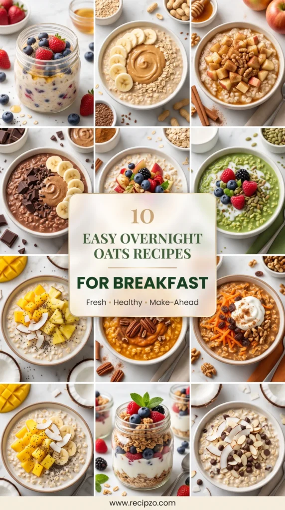 Easy Overnight Oats Recipes for Breakfast