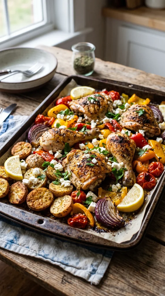 Greek Chicken Sheet Pan Dinner