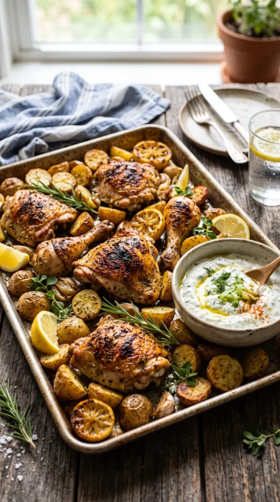 Greek-Style Chicken and Potatoes