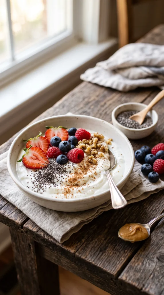 Greek Yogurt Berry Chia Bowl