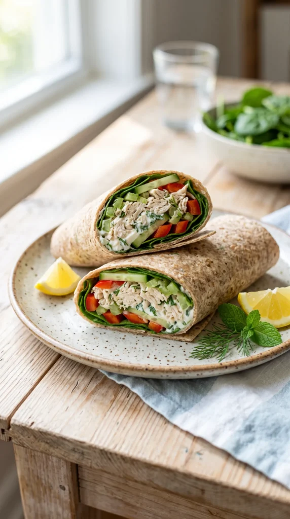 Greek Yogurt Chicken Wrap