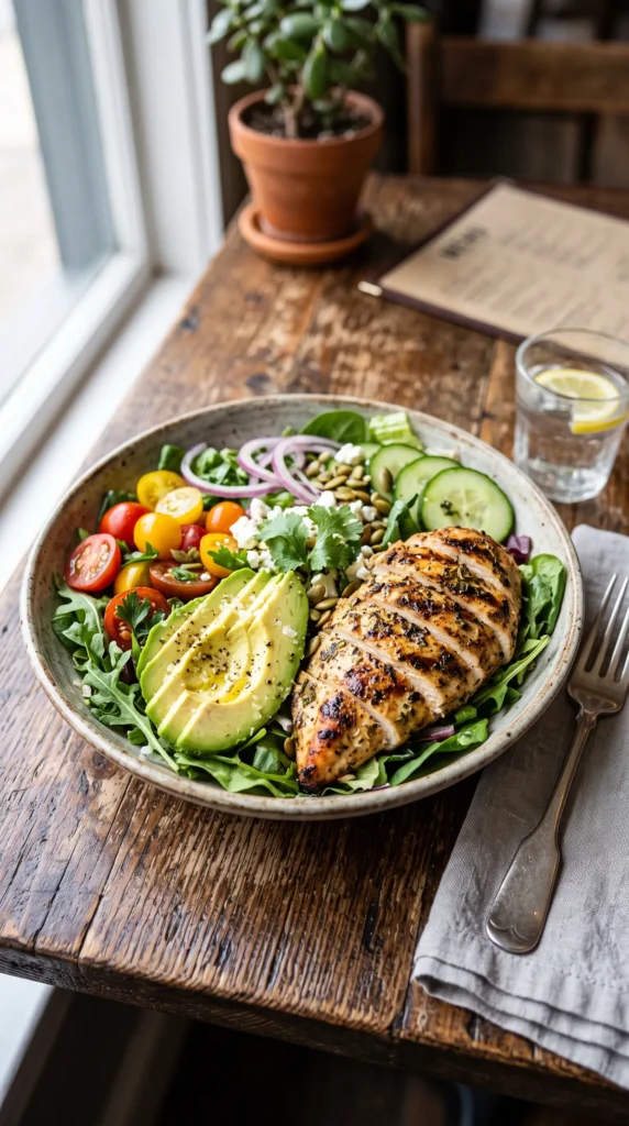 Grilled Chicken Avocado Salad