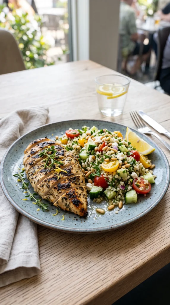 Herb-Grilled Chicken with Quinoa Salad