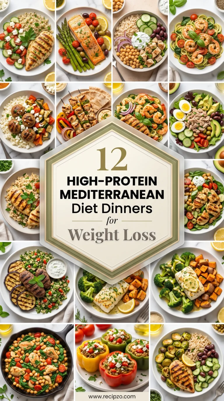 High-Protein Mediterranean Diet Dinners for Weight Loss