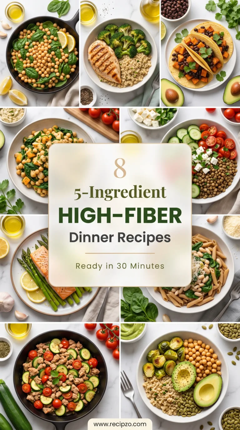 Ingredient High-Fiber Dinner Recipes