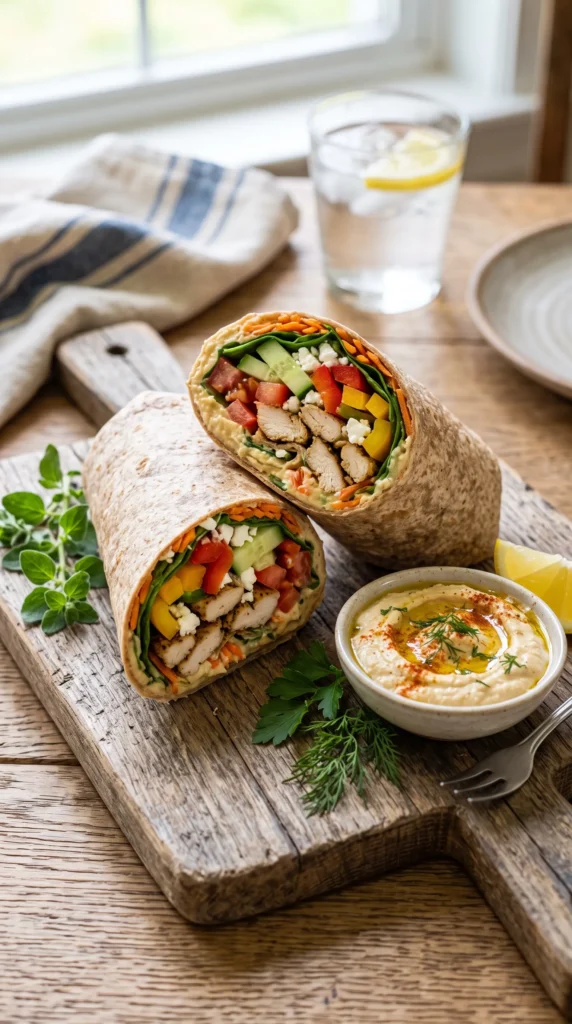 Mediterranean Hummus Wrap