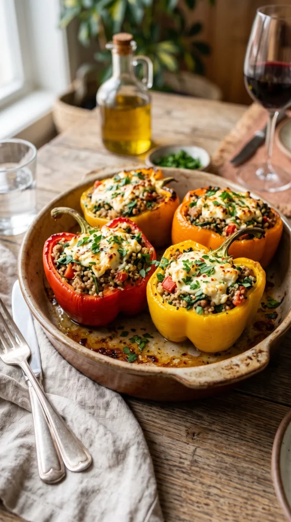 Mediterranean Stuffed Bell Peppers