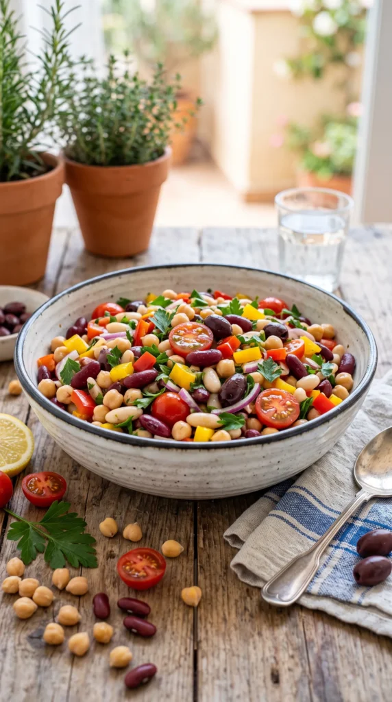 Mediterranean Three-Bean Salad