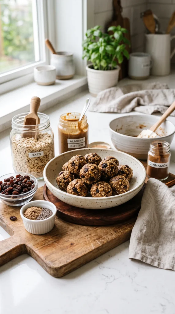 No-Bake Oatmeal Energy Balls