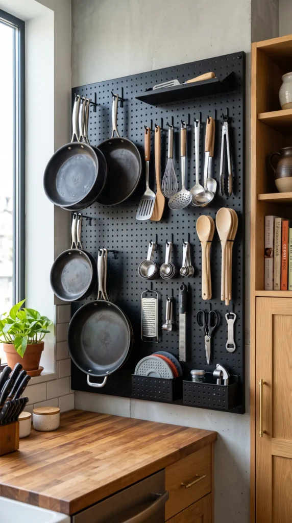 Pegboard Storage Wall