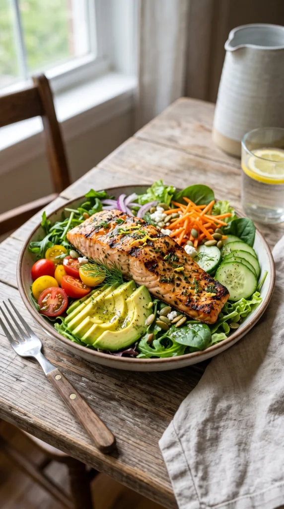 Salmon Avocado Power Salad