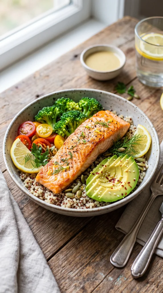 Salmon and Quinoa Power Bowls