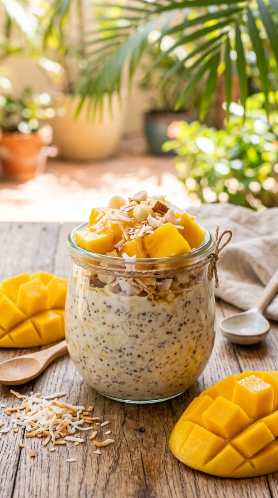 Tropical Mango Coconut Overnight Oats
