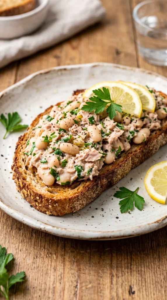 Tuna and White Bean Toast