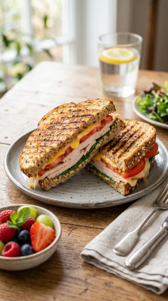 Turkey and Cheese Whole-Grain Panini