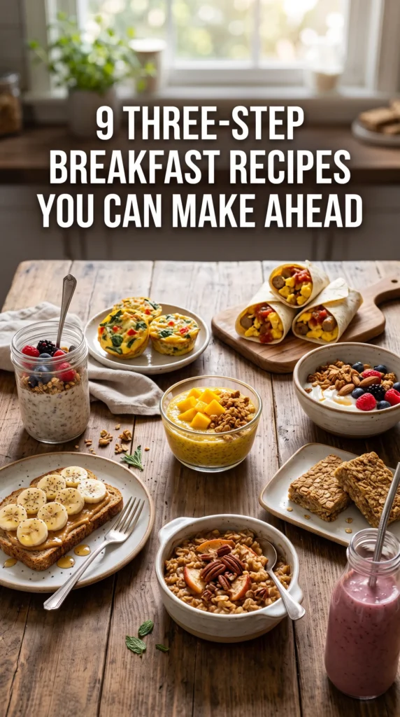 9 Three-Step Breakfast Recipes You Can Make Ahead