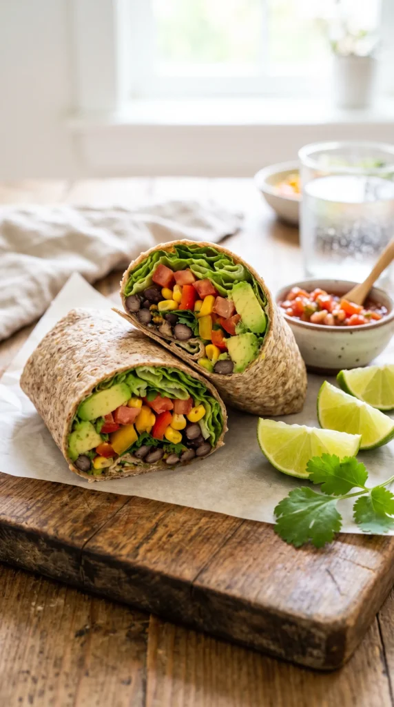 Avocado Black Bean Wrap