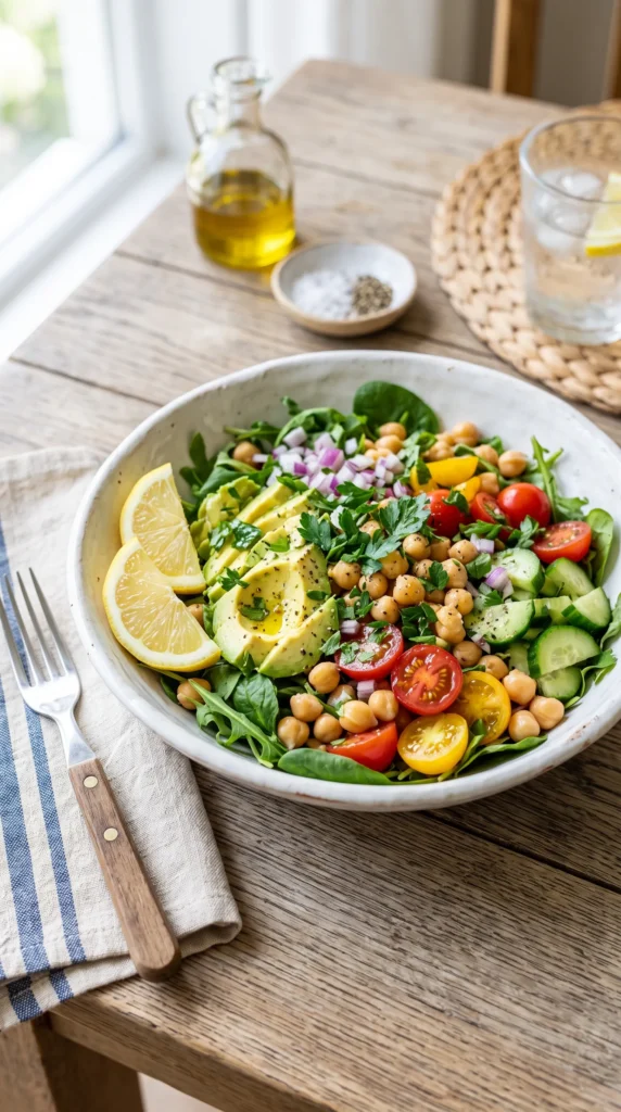 Avocado Chickpea Salad