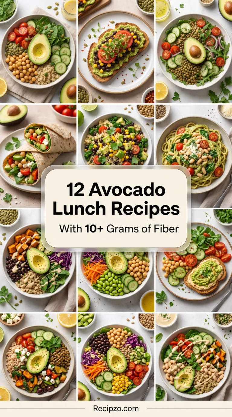 Avocado Lunch Recipes With 10+ Grams of Fiber
