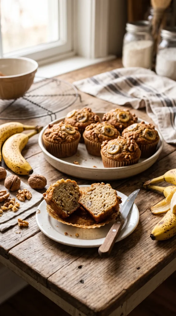 Banana Walnut Muffins