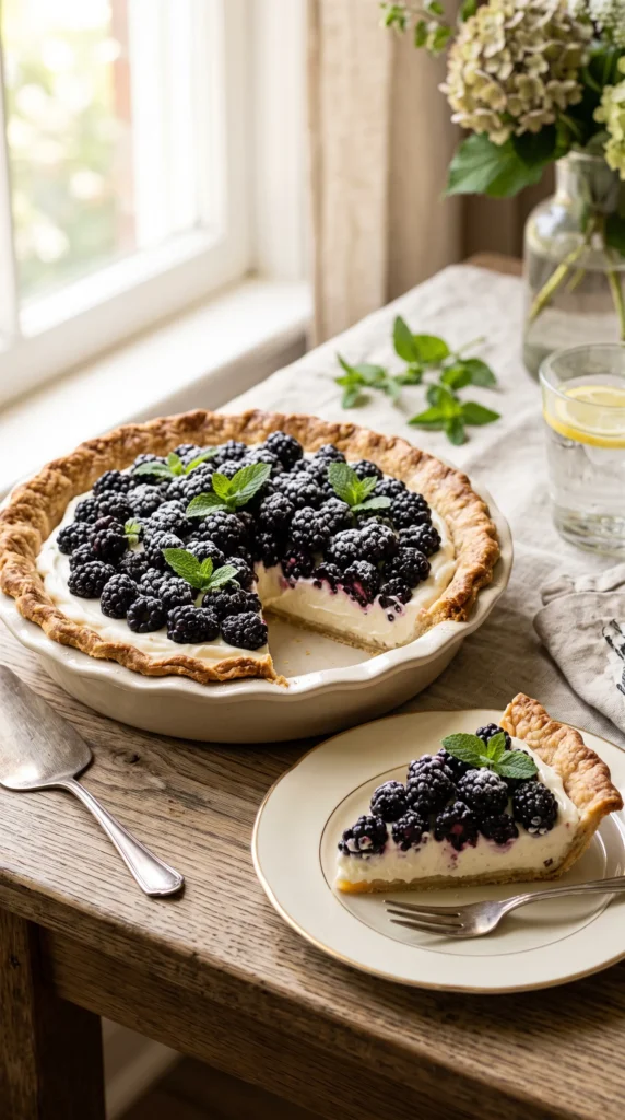 Blackberry Mascarpone Pie