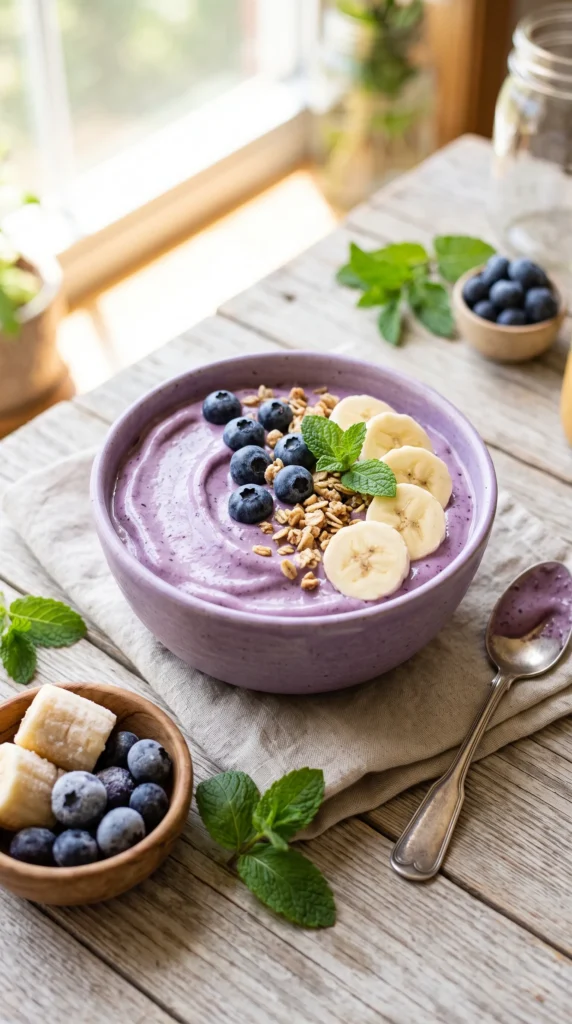 Blueberry Banana Nice Cream