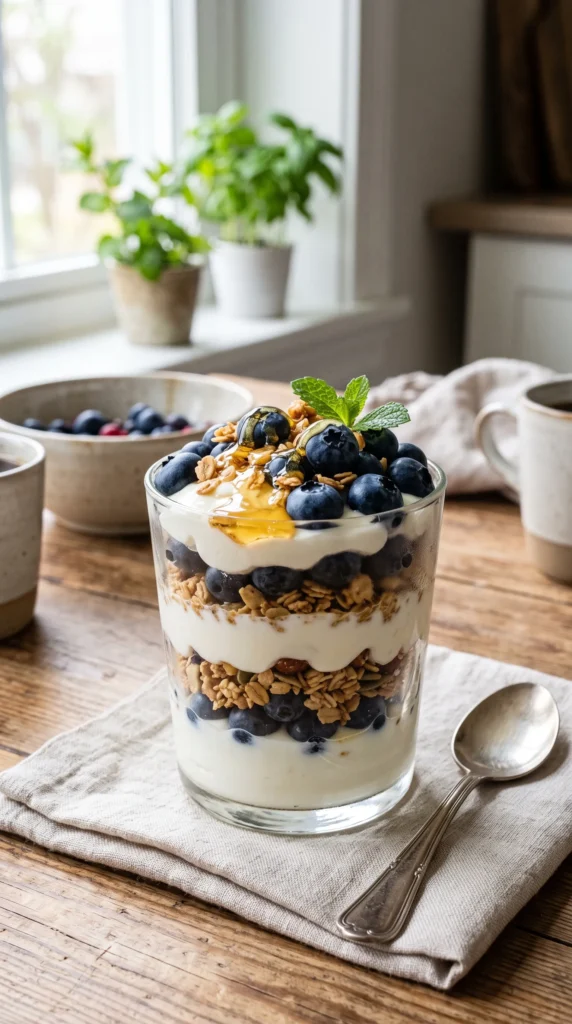 Blueberry Greek Yogurt Parfait