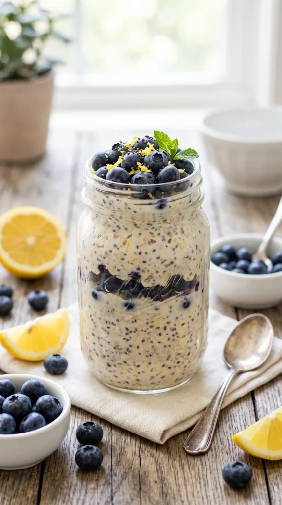 Blueberry Lemon Overnight Oats
