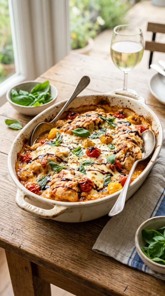 Caprese Chicken Casserole