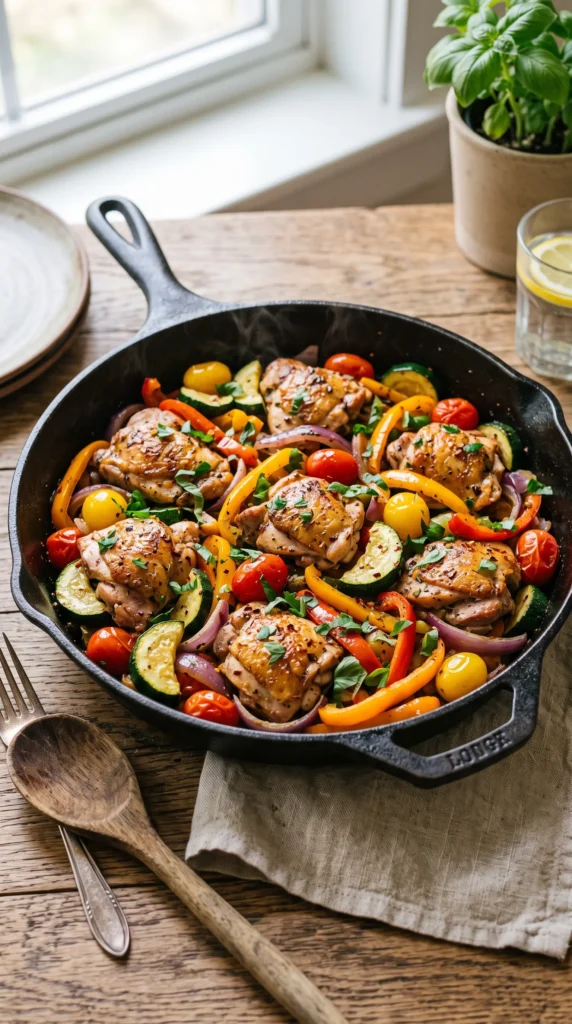 Chicken and Summer Vegetable Skillet