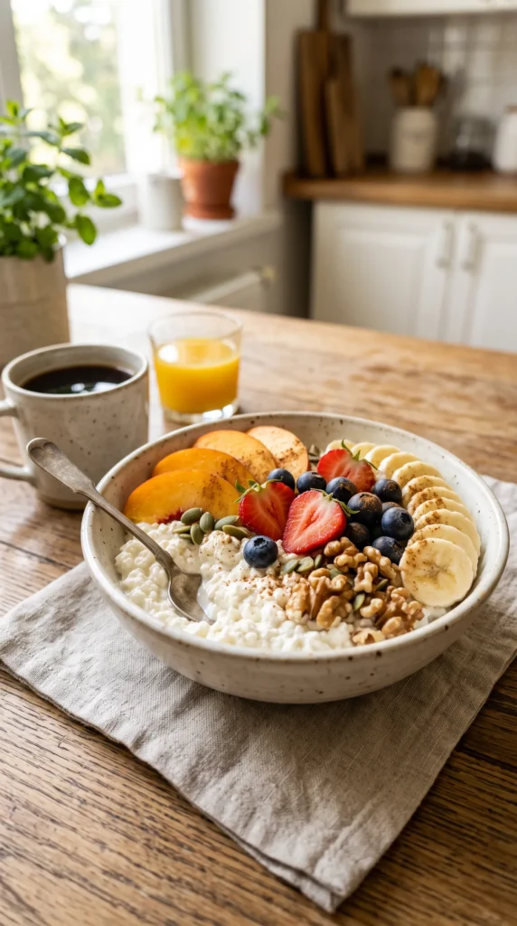 Cottage Cheese Fruit Bowl